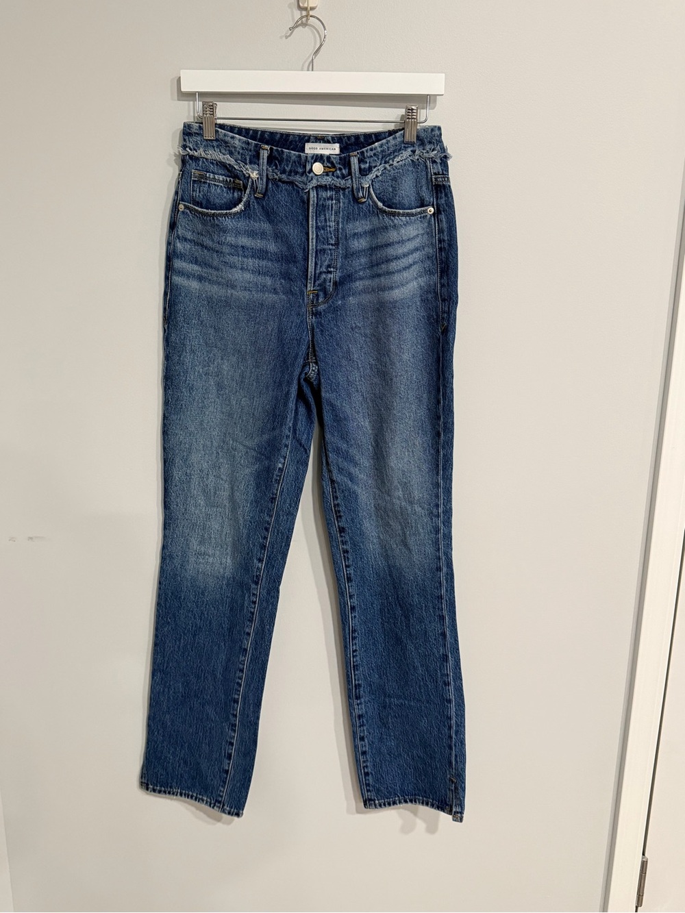 Good American Men’s Straight-Leg Blue Jeans